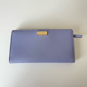 Kate Spade Dana Large Slim Bifold Wallet (Lavender)